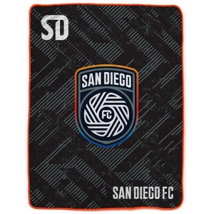 MLS San Diego FC Tech Crest Ultra Cozy Throw Blanket - 1 of 3