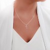 Women's Cross Necklace, 16-18 Inch Silver/Gold Chain, Simple Religious Faith Jewelry Gift - 2 of 4