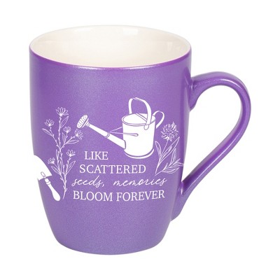 Elanze Designs Like Scattered Seeds Memories Bloom Forever Passion Purple 10 ounce New Bone China Coffee Cup Mug