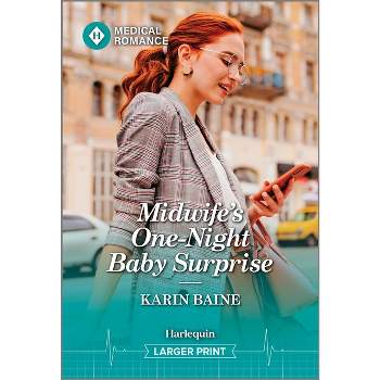Midwife's One-Night Baby Surprise - Large Print by  Karin Baine (Paperback)