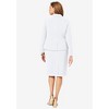 Jessica London Women's Plus Size 2-Piece Stretch Crepe Single-Breasted Jacket Dress - 3 of 4
