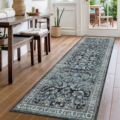 Soft Vintage Large Bedroom Area Rug, Boho Farmhouse Non-Slip Washable Indoor Rugs for Living Room Dining Room