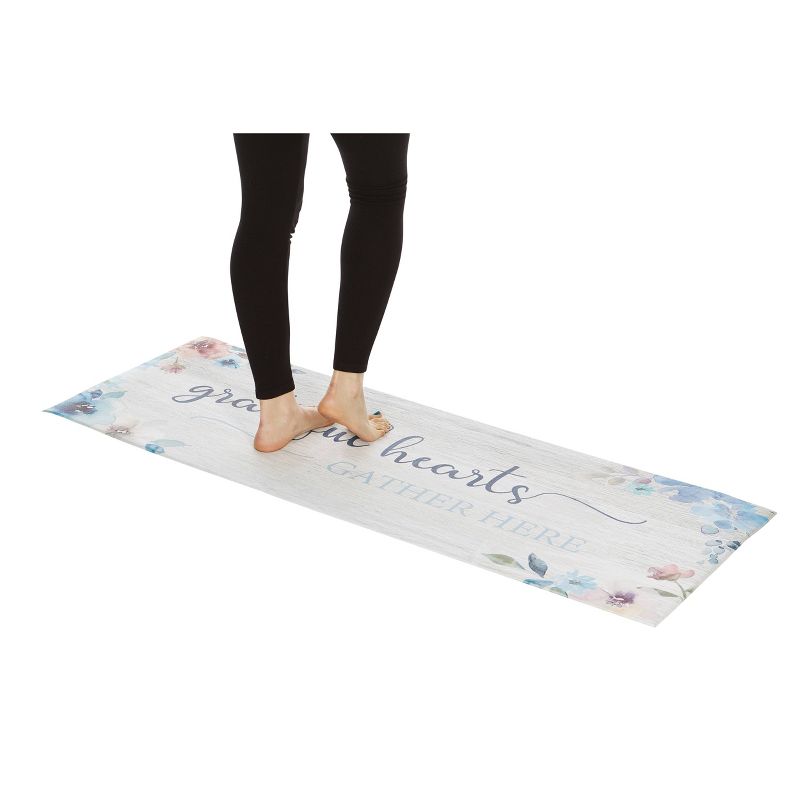 20&#34;x55&#34; Oversized Cushioned Anti-Fatigue Kitchen Runner Mat Grateful Hearts Gather - J&#38;V Textiles, 4 of 6