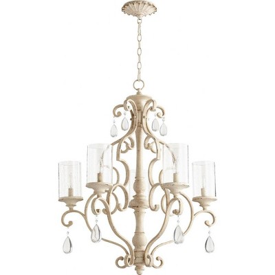 Quorum Lighting San Miguel 5-Light Chandelier, Persian White, 27.5W, 33H
