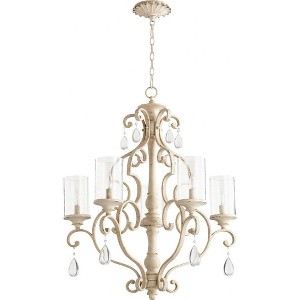 Quorum Lighting San Miguel 5-Light Chandelier, Persian White, 27.5W, 33H - 1 of 3