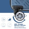 Whisen 2-Piece Set(14/20 in.) Luggage Sets ABS Lightweight Suitcase with Spinner Wheels - 4 of 4