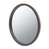 DOMETOUR 20" x 20" Circle Wall Mirror with Wooden Frame, Wall Mirror for Living Room, Dining Room, Foyer, Bathroom, Office - 2 of 4