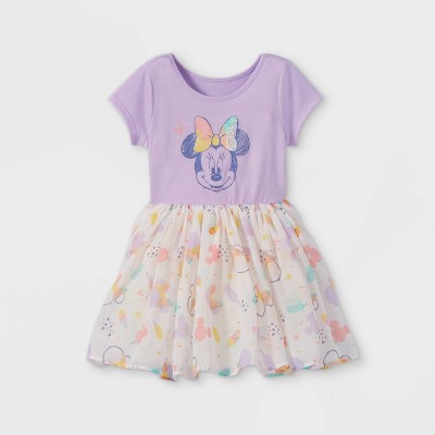 Toddler Girls' Minnie Mouse Tutu Dress - Purple