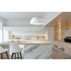 Urban Ambiance Luxury Mid-Century Modern Indoor Pendant,  12-1/2''H x 23-5/8"W x 23-5/8''D,  White Finish, UHP4795 - 2 of 4