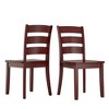 Inspire Q 2pk Keenan Ladder Back Dining Chairs Antique Berry - image 2 of 4