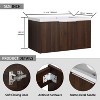 Okak Floating Bathroom Vanity with Sink Combo, Bathroom Sink Vanity with Soft Close Doors/Cabinets, Bathroom Sink Cabinet for Bathroom,Oak - 4 of 4