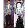 Lars Amadeus Men's Slim Fit Lightweight Formal Argyle Plaid Sports Coat - 4 of 4