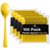 Exquisite Heavy Duty Solid Color Plastic Spoons-100 Count - 2 of 4