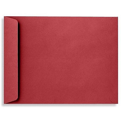 LUX 10" x 13" 70lbs. Open End Envelopes Ruby Red 50/Pack EX4897-18-50