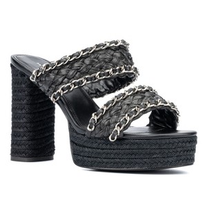 Fashion To Figure Women's Maia Block Heels - Wide Width - 1 of 4
