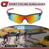Unique Bargains Motorcycle Riding Goggles PC Tri-acetel for Outdoor Sports Dirt Bike ATV Purple Silver Tone Lens Red Black Frame 1Set - 3 of 4