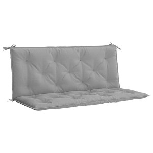 vidaXL Indoor/Outdoor Bench Cushions 2 pcs, Non-slip, Water-Repellent, Gray 47.2"x19.7"x2.8" - 1 of 4