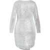 Women's Plus Size Razzle Dress - silver | CITY CHIC - 4 of 4
