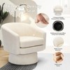 Swivel Accent Chair, 360° Chenille Swivel Lounge Reading Chair,Modern Single Sofa Lounge Armchair Club Chair with Storage Space - 4 of 4