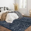 Boho Moroccan Area Rug  Machine Washable Non Slip Bedroom Rug Non Shedding Throw Soft Indoor Carpet - 2 of 4