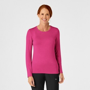 Wink Layers Women's Long Sleeve Silky Tee - 1 of 4