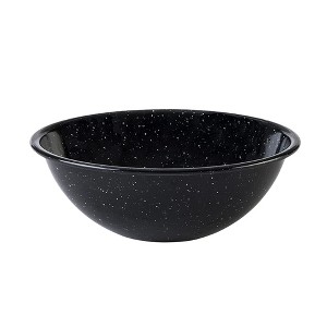 Granite Wire 7-Inch Enameled Steel Bowl - Durable Indoor/Outdoor Bowl - Oven & Fire-Safe, Dishwasher-Safe & Reusable Stackable Bowl - 1 of 4