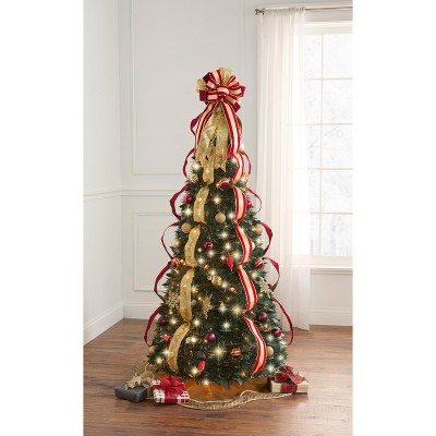 BrylaneHome 6 Ft Fully Decorated Pre-Lit Pop-Up Christmas Tree