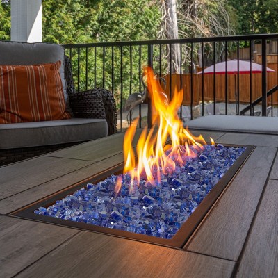 Cobalt Blue Tempered Glass Rocks for Fire Pit and Decor