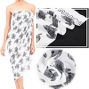 HAPPY BAY Women's Bikini Sarong Cover ups Wrap One Size Ivory Allover Turtle - 3 of 4