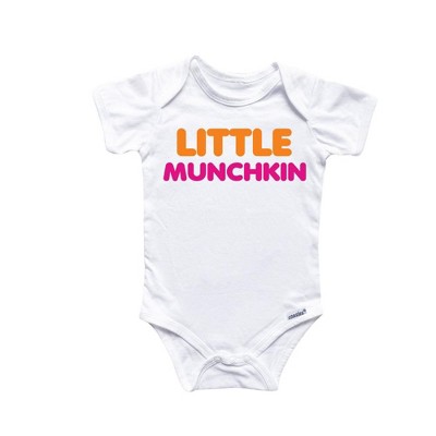 Little Munckin Donut Onesie® Baby Boy Girl Clothes Infant Bodysuit Funny Cute Newborn GS1