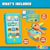 SYNCFUN Pretend Play Smart Phone, Keyfob Key Toy and Credit Cards Set, Kids Toddler Cellphone Toys, Toddler Birthday Gifts - image 4 of 4