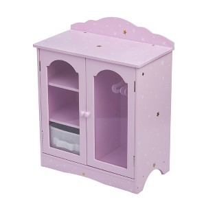 Olivia’s Little World Twinkle Stars 18” Dolls Closet with Hangers, Shelves, & Fabric Storage Bin - 1 of 4