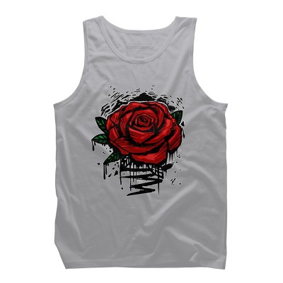 Men's Design By Humans Rugged Rose By Adamzworld Tank Top