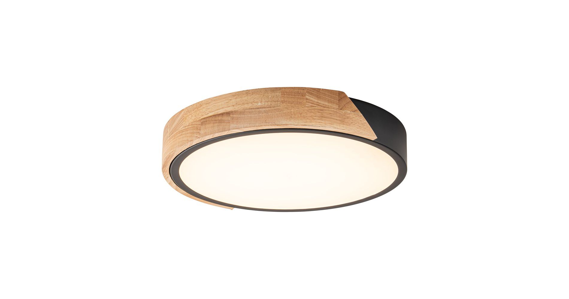 C Cattleya 12.75 in Black Dimmable 20-Watt Selectable LED Flush Mount Ceiling Light