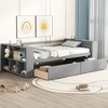 Whisen Twin Size Daybed with Built-in Bookcase and Drawers - 2 of 4