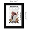 Americanflat 6" x 8" Picture Frame with Mat - Arch, Oval & Wavy Designs - Stylish Decor for Living Rooms, Dorms, Offices & More - 2 of 4