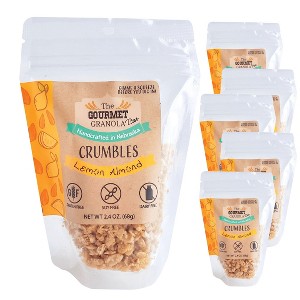 The Gourmet Granola 2.4 oz Lemon Almond Crumbles Gluten, Soy, & Dairy Free - Pack of 6 - 1 of 4