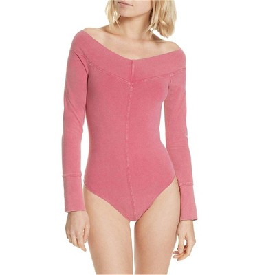 Free People Womens Solid Bodysuit Jumpsuit