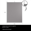 Duvet Cover- For Weighted 10lb Throw Blankets-Soft 100% Cotton, Zipper Closure & Removable 10 Tie Points - 41.5”x60.5” by Lavish Home (Gray) - 2 of 4