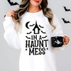 Simply Sage Market Women's Graphic Sweatshirt I'm A Haunt Mess - 2 of 4