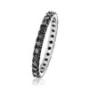 Ross-Simons 2.00 ct. t.w. Black Diamond Eternity Band in 14kt White Gold - 3 of 4