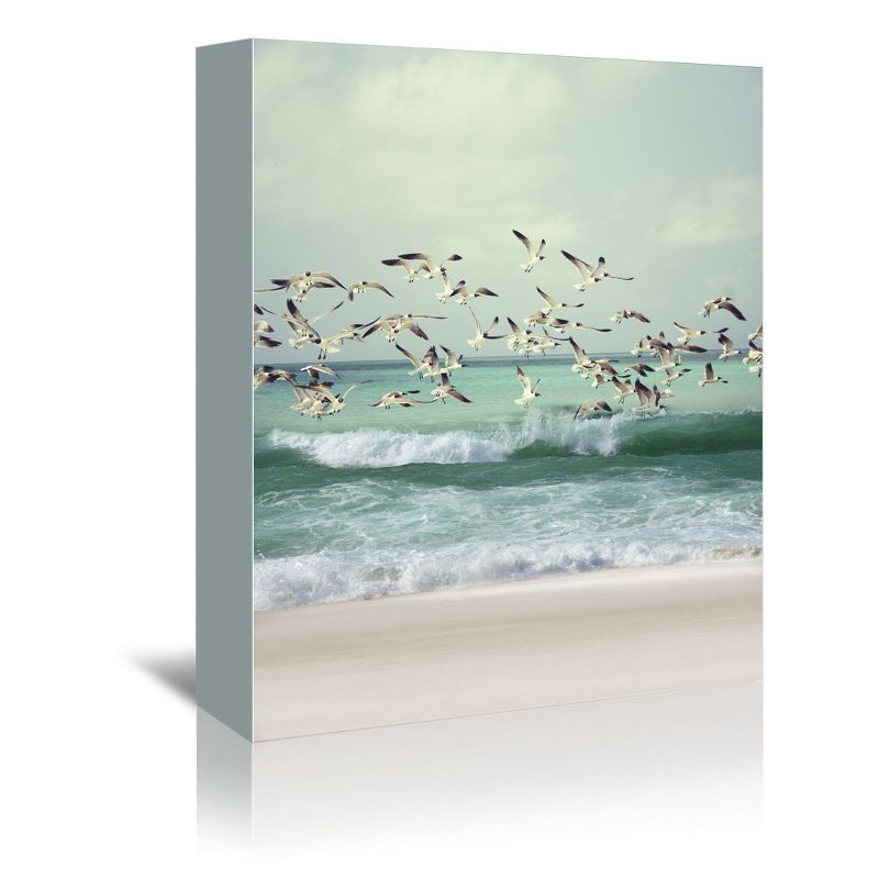 Americanflat Animal Coastal Beach Photography By Tanya Shumkina Wrapped Canvas, 1 of 7