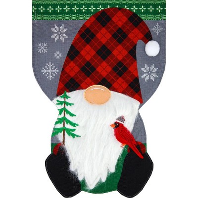 Briarwood Lane Winter House Flag 40x28 For Outdoor Winter Gnome Burlap For Winter House Flag