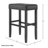 Alaterre Furniture Madison 30-Inch Bar Stool with Faux Leather Seat - Stool for Kitchen Island or Bar - Backless Barstools - 4 of 4