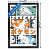Trends International Pokémon - Trio Anime Framed Wall Poster Prints - 3 of 4