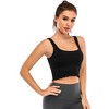 DOMETOUR Solid Crop Sleeveless Ribbed Knit Top - 4 of 4