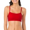 Fruit of the Loom Women's Spaghetti Strap Cotton Sports Bra 3-Pack - 2 of 4