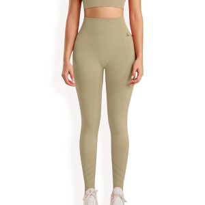 Anna-Kaci Active Women's High Waist Seamless Leggings with Full-Length Compression Fit - 1 of 4