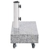 VidaXL Umbrella Base Light Gray 17.7 in.x9.8 in.x3.3 in. Granite - 3 of 4