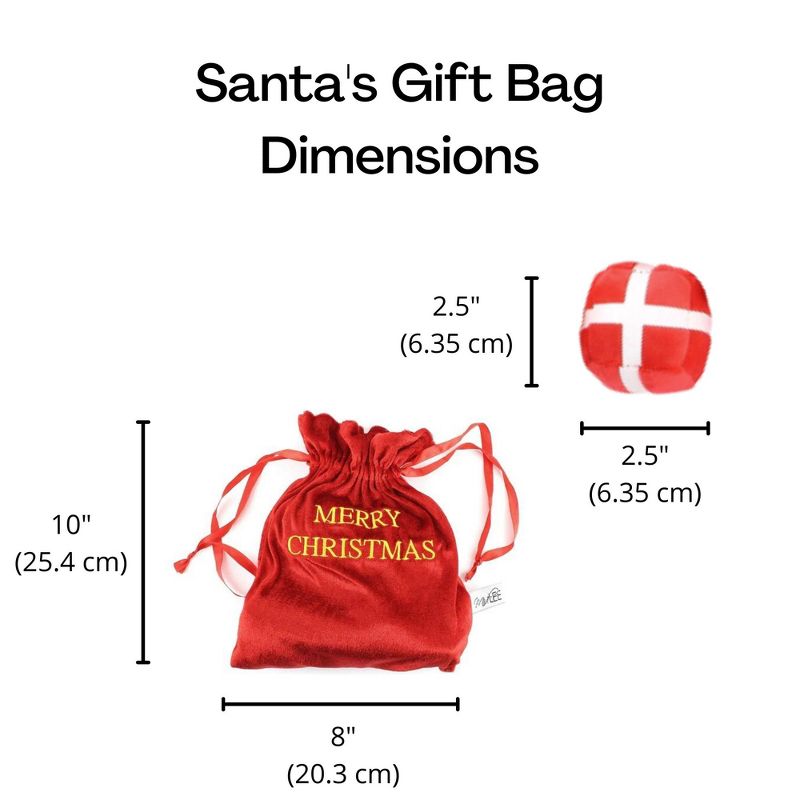 Midlee Santa's Gift Bag Dog Toy - 2.5", 5 of 6